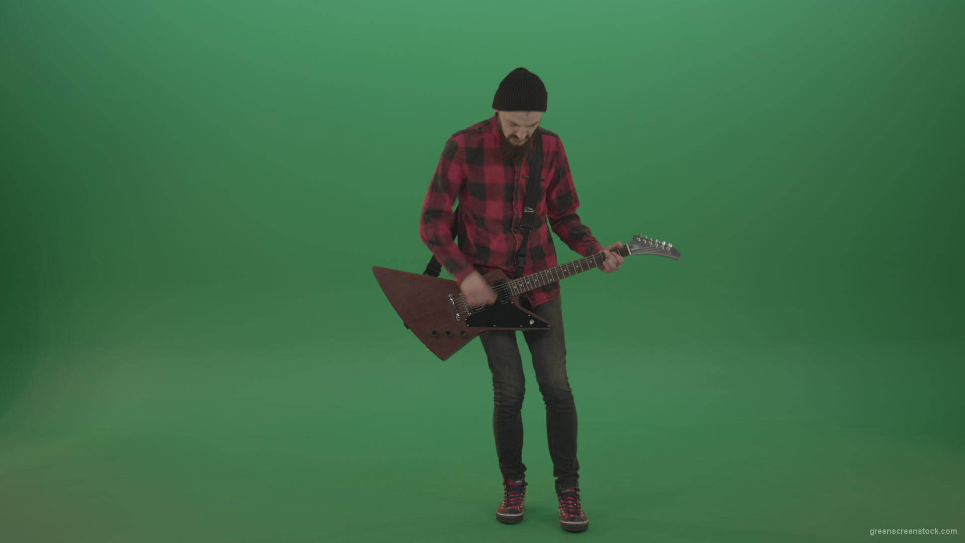 Green-Screen-man-Guitarist-play-electro-rythm-guitar-isolated-on-green-screen_009 Green Screen Stock