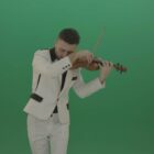 musician plays on green screen 4k video footage