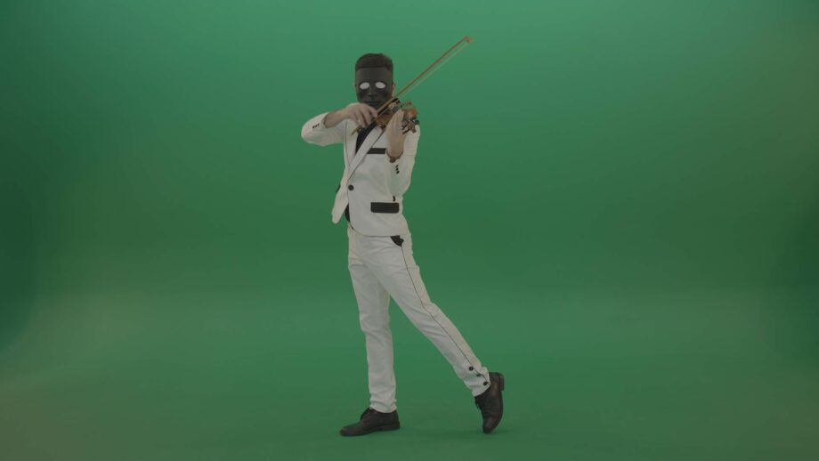 musician plays on green screen 4k video footage