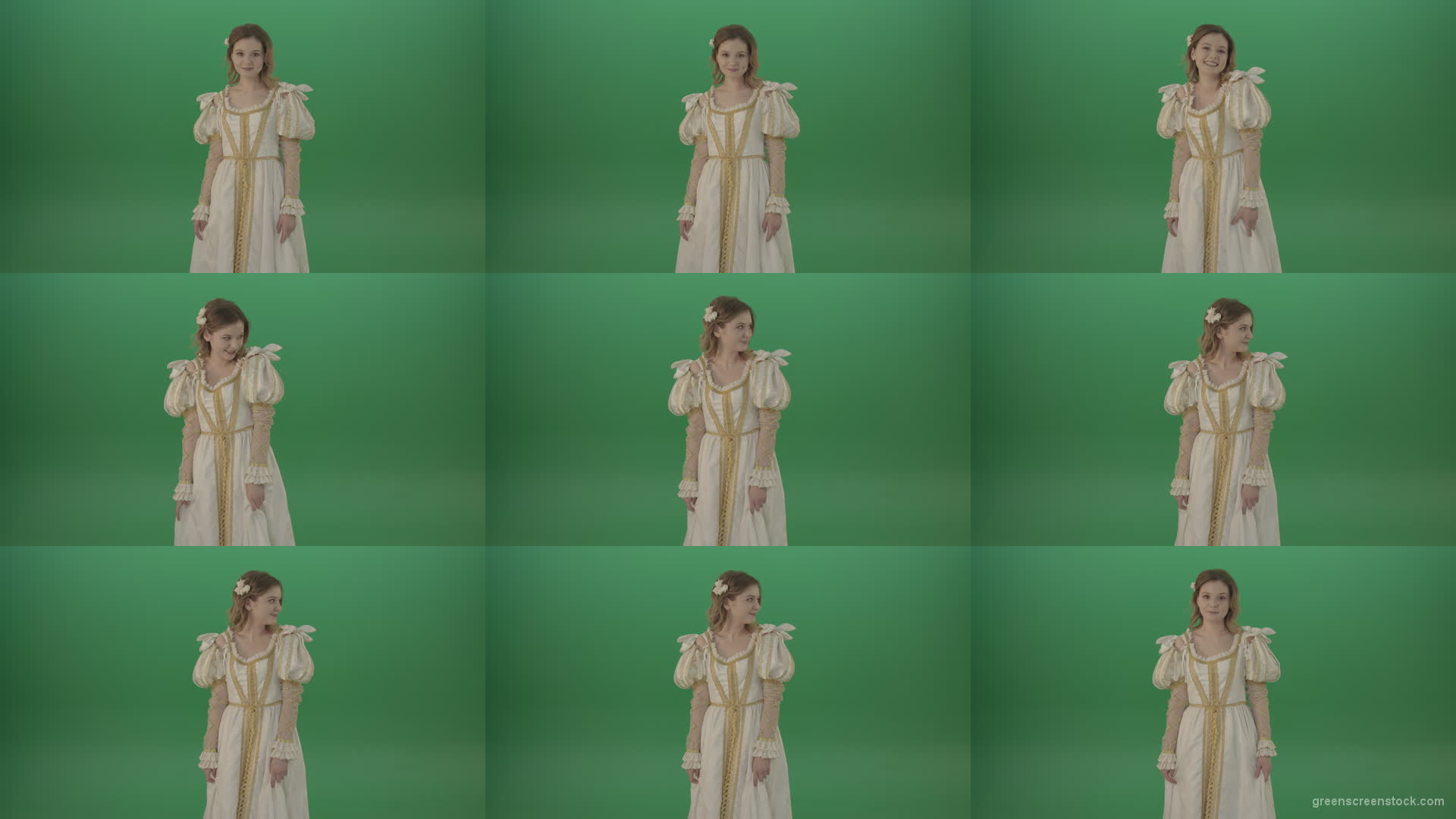Awkward-laughter-of-a-beautiful-girl-isolated-on-green-screen Green Screen Stock