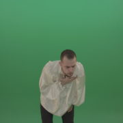 Man-is-very-coughing-infected-with-a-virus-isolated-on-chromakey-background_007 Green Screen Stock