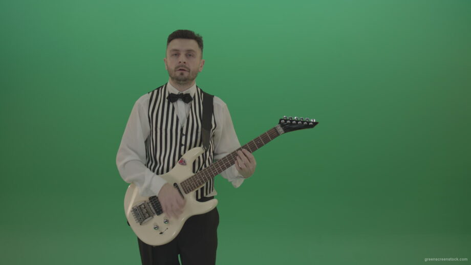 vj video background Wedding-guitarist-playing-guitar-in-green-screen-studio_003