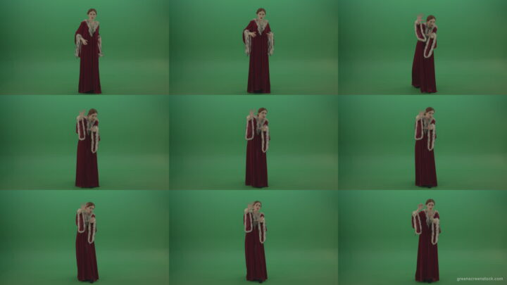 Witch-holds-back-the-magic-barrier-with-its-wittic-power Green Screen Stock