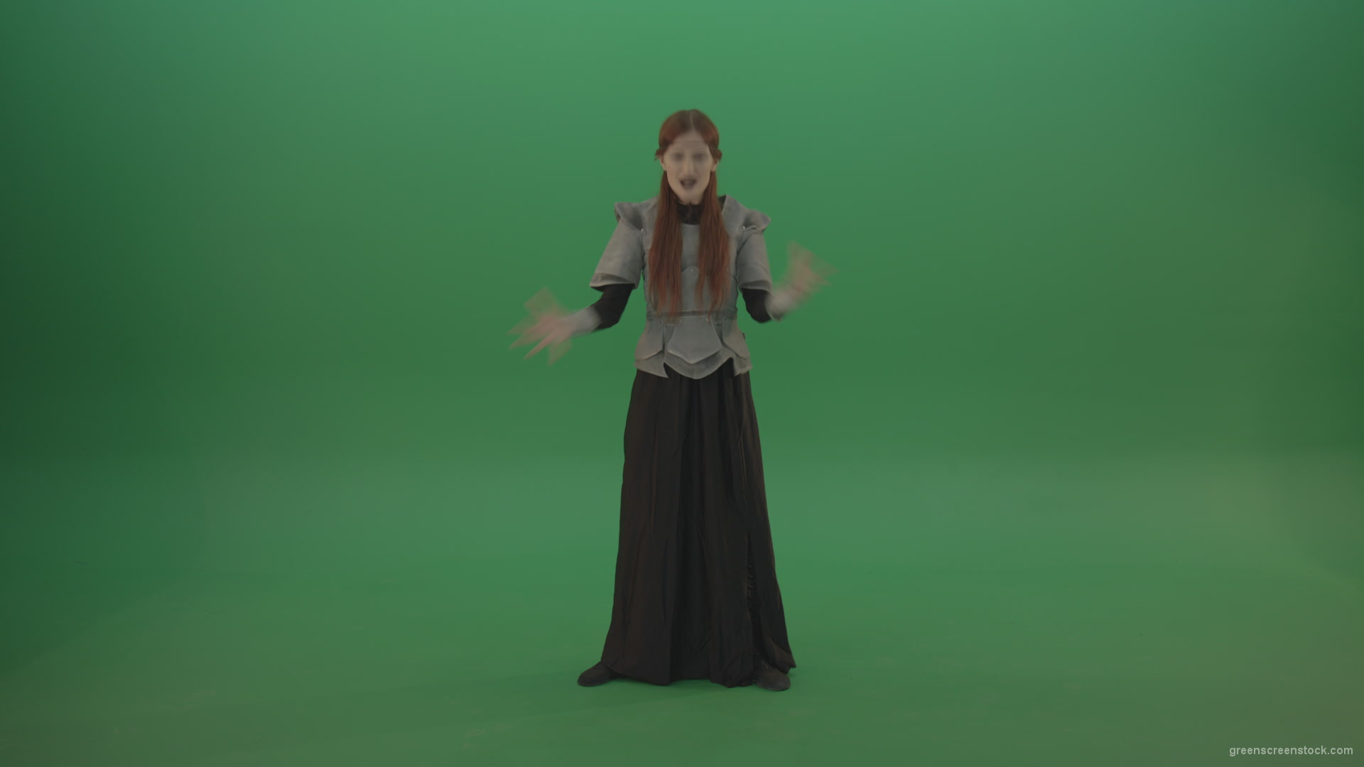 Witch-is-charged-with-energy-and-shoots-ultrasound-wave_006 Green Screen Stock