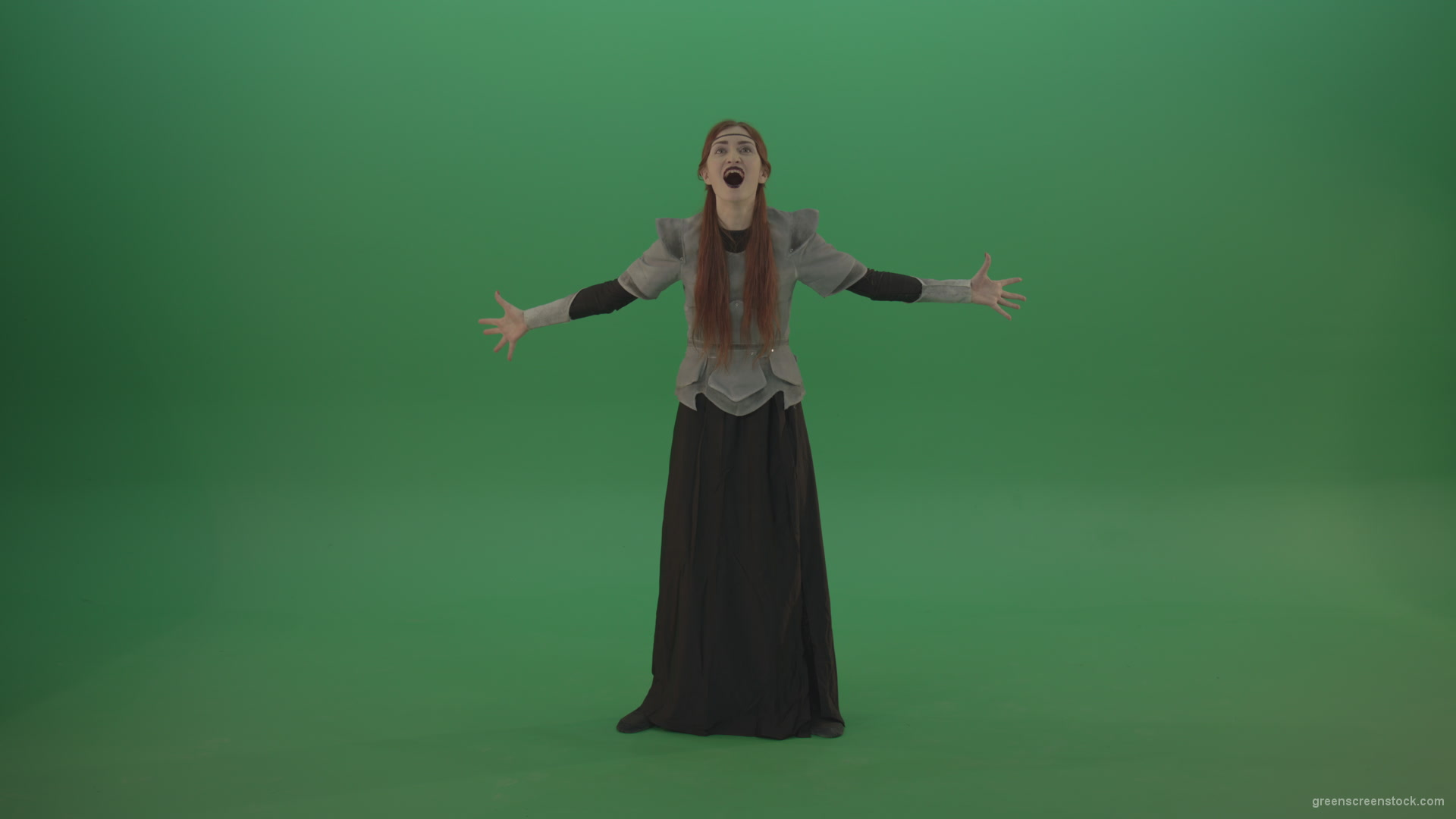 Witch-is-charged-with-energy-and-shoots-ultrasound-wave_008 Green Screen Stock