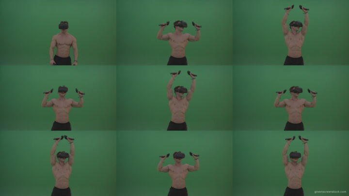 Green-Screen-Bodybuilder-in-VR-Green-Screen-Stock-Footage-11 Green Screen Stock