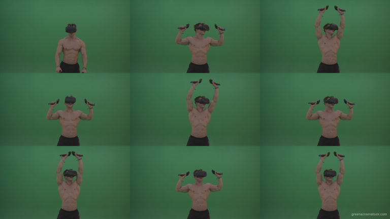 Green-Screen-Bodybuilder-in-VR-Green-Screen-Stock-Footage-11 Green Screen Stock