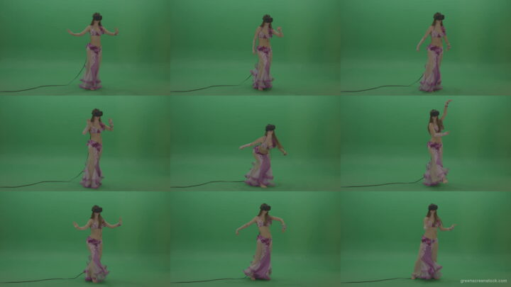 Beautiful-belly-dancer-in-purple-wear-and-VR-headset-dances-over-green-screen-background-1920 Green Screen Stock
