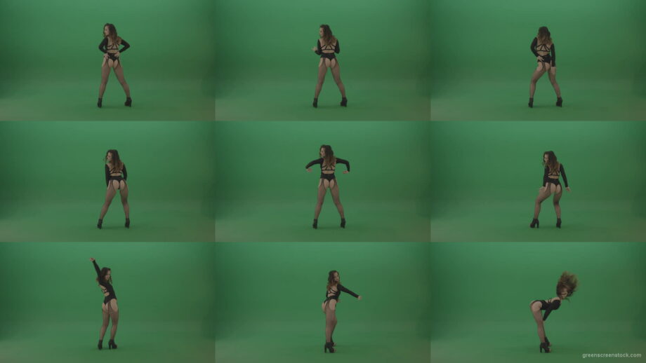 Beauty-girl-funny-shaking-the-ass-and-dancing-isolated-on-green-screen-1920 Green Screen Stock