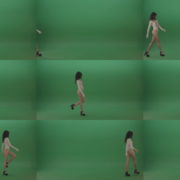 Beauty-girl-going-from-left-to-right-in-side-view-in-green-screen-studio-1920 Green Screen Stock