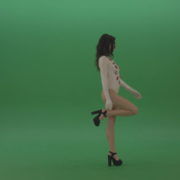Beauty-girl-going-from-left-to-right-in-side-view-in-green-screen-studio-1920_006 Green Screen Stock