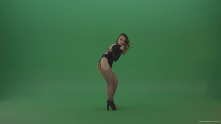vj video background Elegant-Sexy-Dance-by-go-go-dancing-girl-in-black-dress-on-green-screen-1920_003