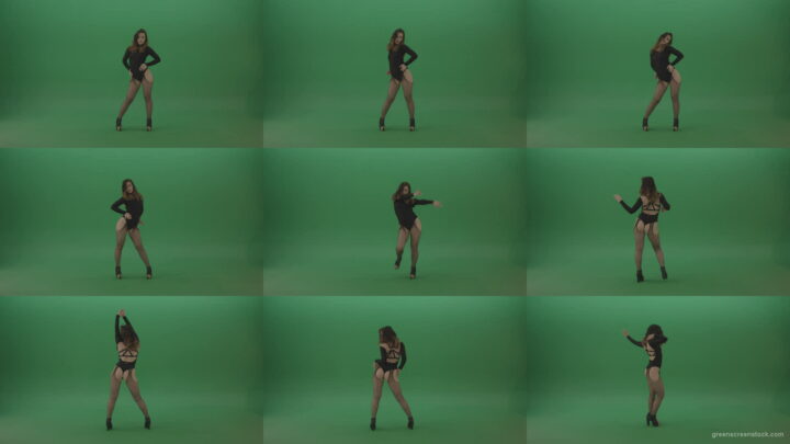 Go-Go-Girl-Dancing-and-shaking-the-ass-in-back-side-view-on-green-screen-1920 Green Screen Stock