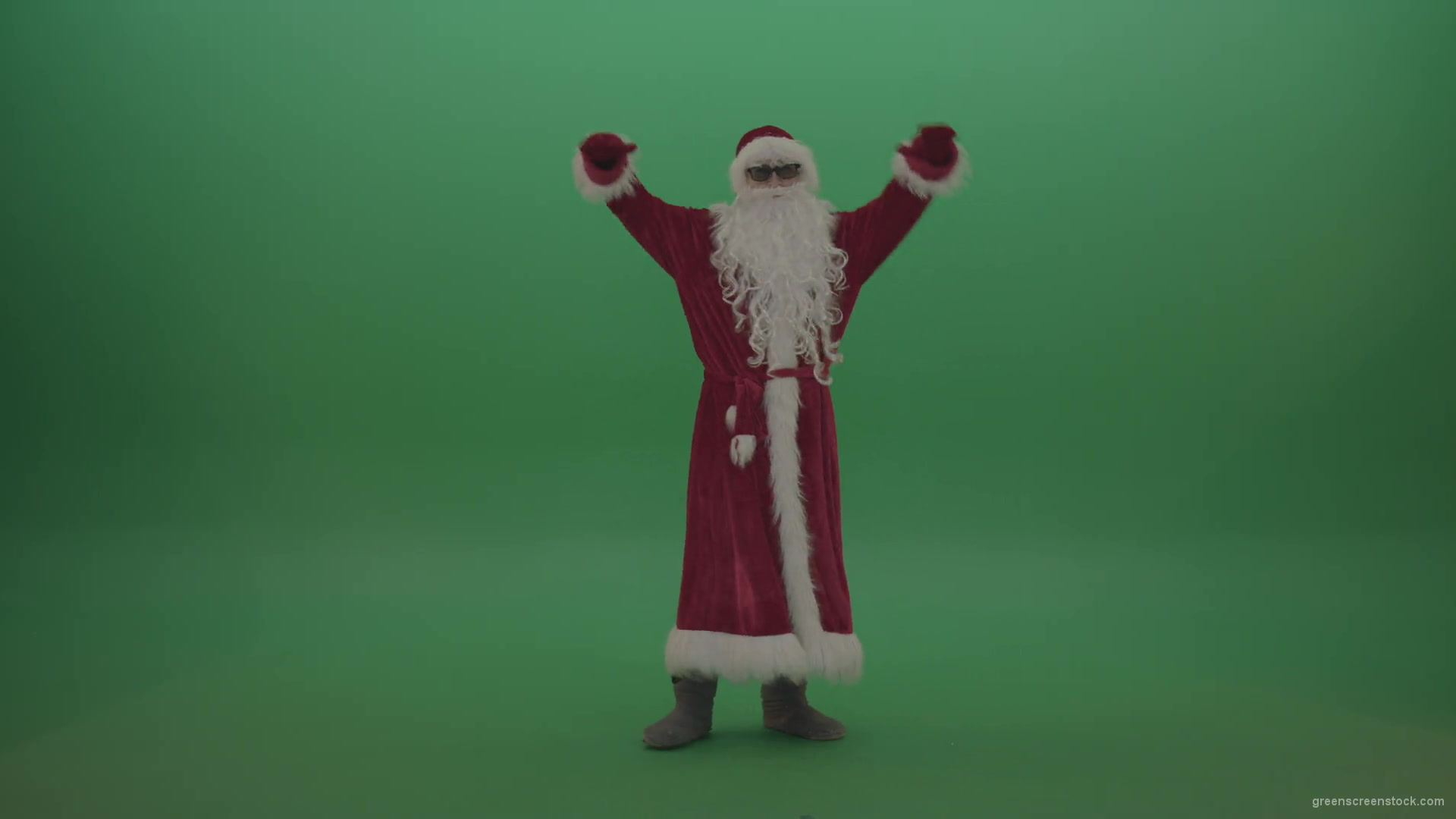 Santa-with-much-swagger-over-the-green-screen-background-1920_009 Green Screen Stock