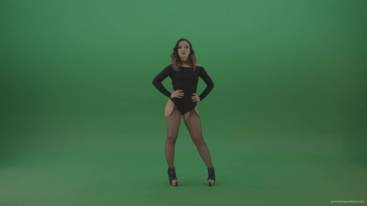 vj video background Sexy-model-girl-posing-in-full-size-on-green-screen-1920_003