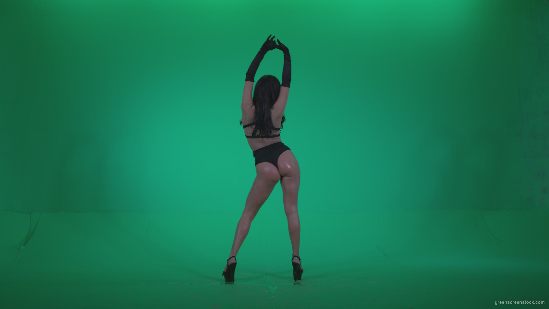 Go-go-Dancer-Black-Magic-y5_007 Green Screen Stock