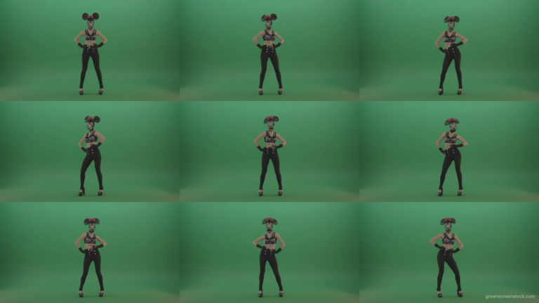 Full-size-strip-girl-in-mouse-costume-and-mask-shaking-ass-and-dancing-on-green-screen-1920 Green Screen Stock