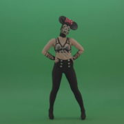 Mickey-Mouse-girl-dancing-cyclically-in-the-sides-of-a-sexy-costume-on-green-screen-1920_004 Green Screen Stock