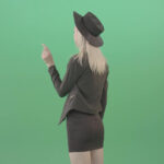 vj video background Back-view-black-costume-blonde-girl-looking-virtual-products-on-touch-screen-4K-Green-Screen-Video-Footage-1920_003