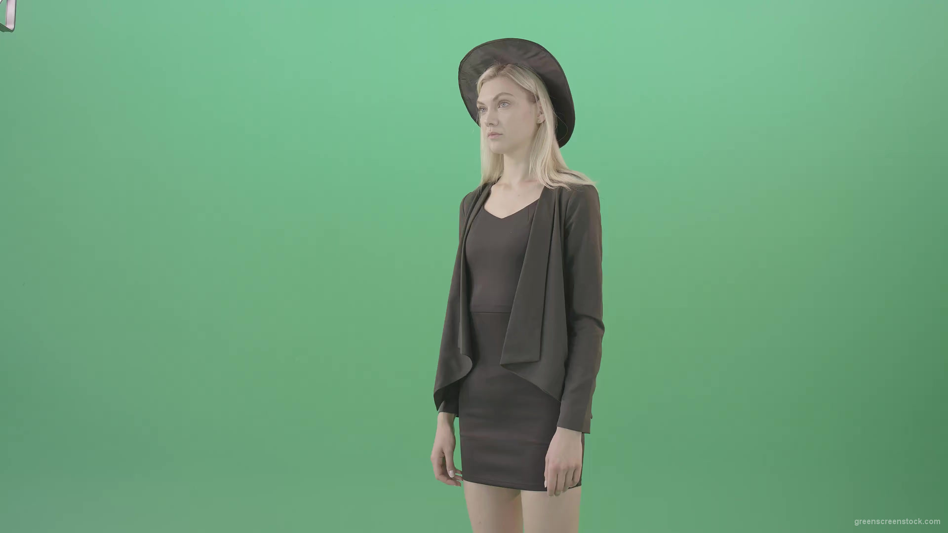 Blonde-Girl-in-Cap-choosing-virtual-products-on-touch-screen-4K-Green-Screen-Video-Footage-1920_001 Green Screen Stock