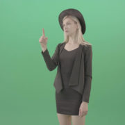 Blonde-Girl-in-Cap-choosing-virtual-products-on-touch-screen-4K-Green-Screen-Video-Footage-1920_002 Green Screen Stock