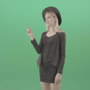 Blonde-Girl-in-Cap-choosing-virtual-products-on-touch-screen-4K-Green-Screen-Video-Footage-1920_006 Green Screen Stock