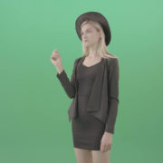 Blonde-Girl-in-Cap-choosing-virtual-products-on-touch-screen-4K-Green-Screen-Video-Footage-1920_007 Green Screen Stock