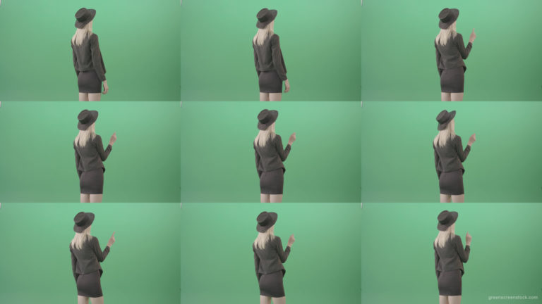 Blonde-Girl-looking-digital-virtual-products-on-touch-screen-from-back-side-4K-Green-Screen-Video-Footage-1920 Green Screen Stock