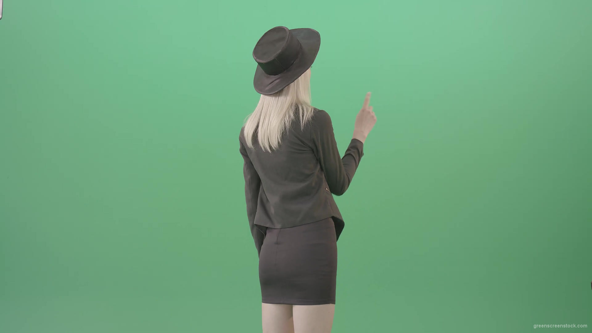 vj video background Blonde-Girl-looking-digital-virtual-products-on-touch-screen-from-back-side-4K-Green-Screen-Video-Footage-1920_003