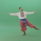 Cossack-Man-dancing-in-ukraine-national-folk-costume-on-Green-Screen-Video-Footage-4K