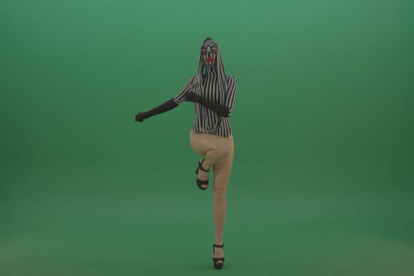 Dancing-go-go-girls-in-mask-on-Green-Screen-Video-Footage-4K