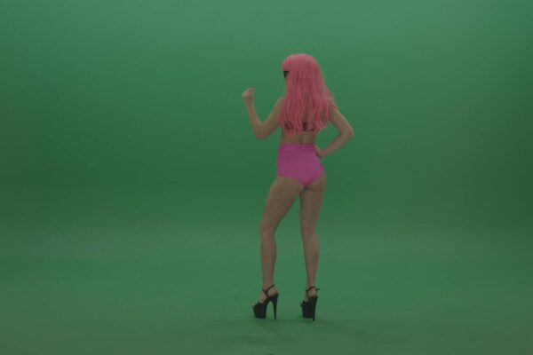 green screen GO-GO girl dance video clip 4K