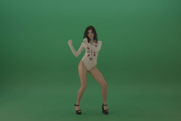 green screen girl dance video clip