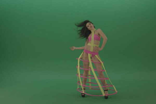 EDM-GO-GO-Girls-dancing-on-Green-Screen-Video-Footage-pack-4K