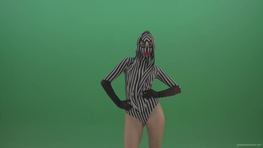 vj video background Girl-in-strip-dance-costume-and-big-lipps-posing-and-dancing-on-green-screen-1920_003