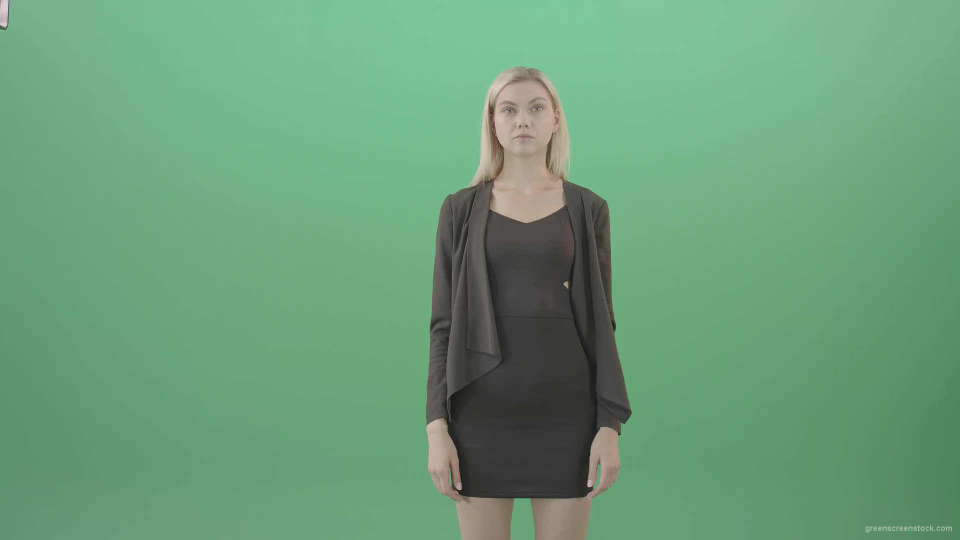 Girl-searching-in-internet-virtual-shopping-on-touch-screen-on-green-background-4K-Video-Footage-1920_001 Green Screen Stock