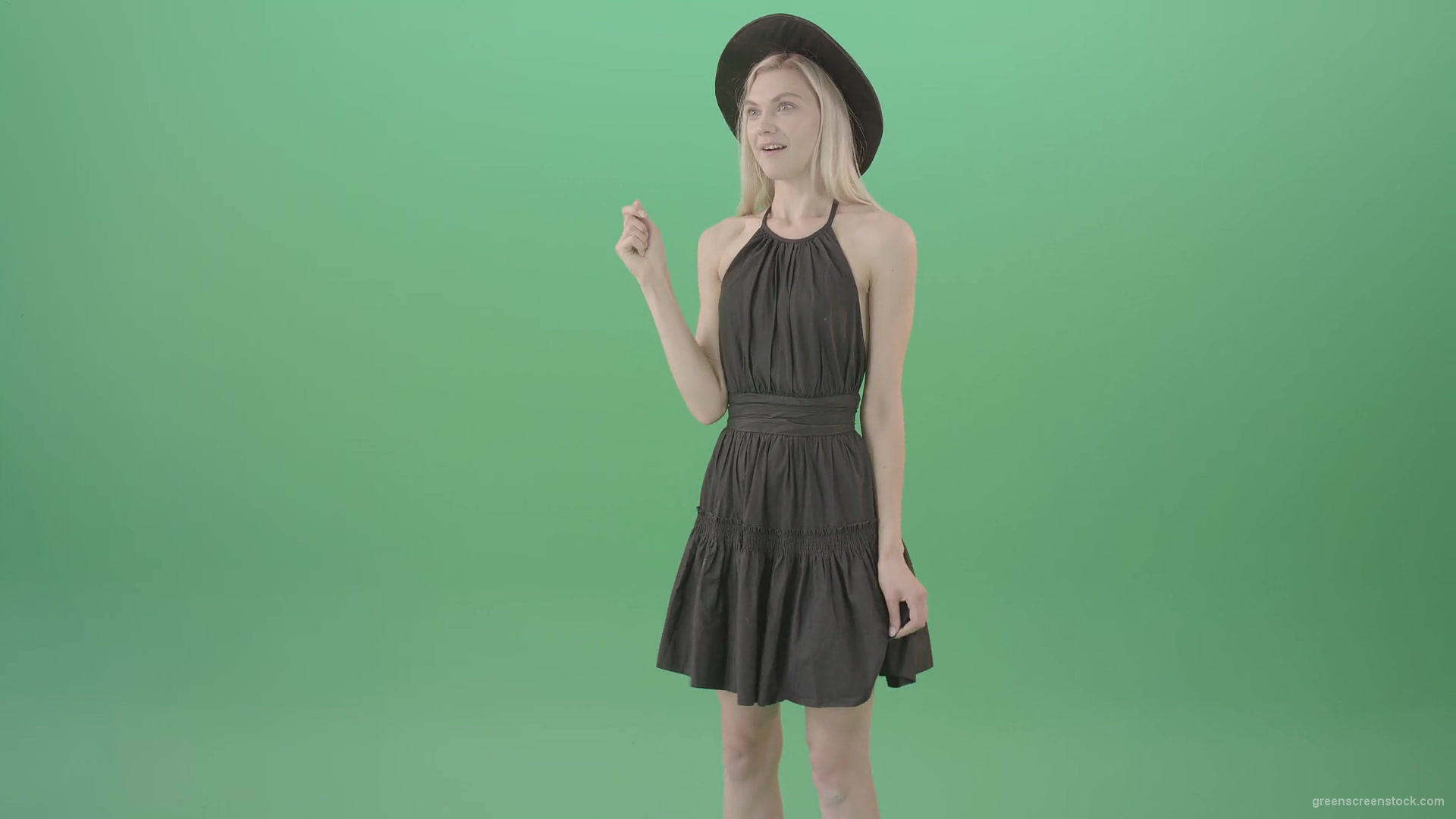 Happy-wow-effect-blonde-girl-slides-products-on-internet-on-touch-screen-4K-Green-Screen-Video-Footage-1920_005 Green Screen Stock