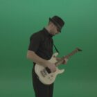 Horro-Guitar-music-player-hardrock-man-on-Green-Screen-Video-Footage-4K