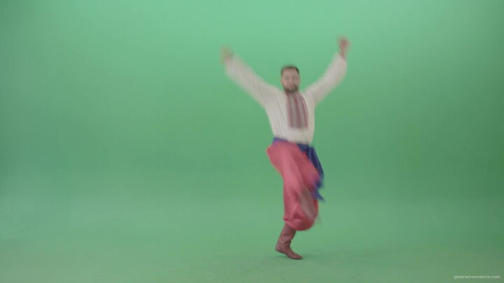 vj video background Jumping-ukrainian-man-dance-folk-Hopak-isolated-on-Green-Screen-4K-Video-Footage-1920_003