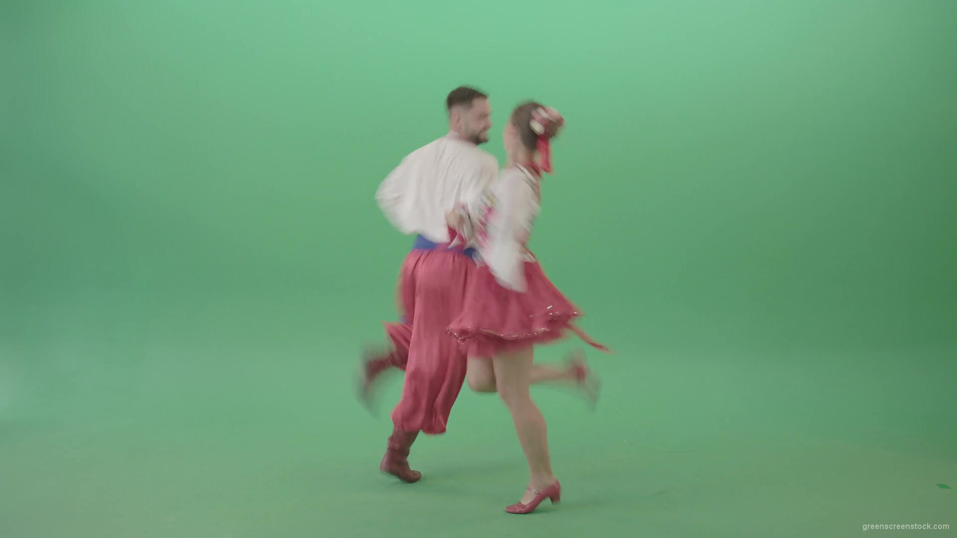 Ukraine-national-dancing-couple-shows-folk-dance-4K-Video-Footage-1920_007 Green Screen Stock