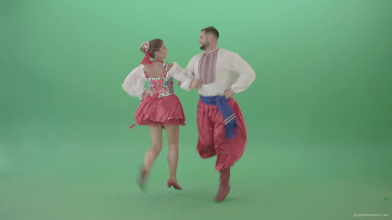 Ukraine-national-dancing-couple-shows-folk-dance-4K-Video-Footage-1920_008 Green Screen Stock