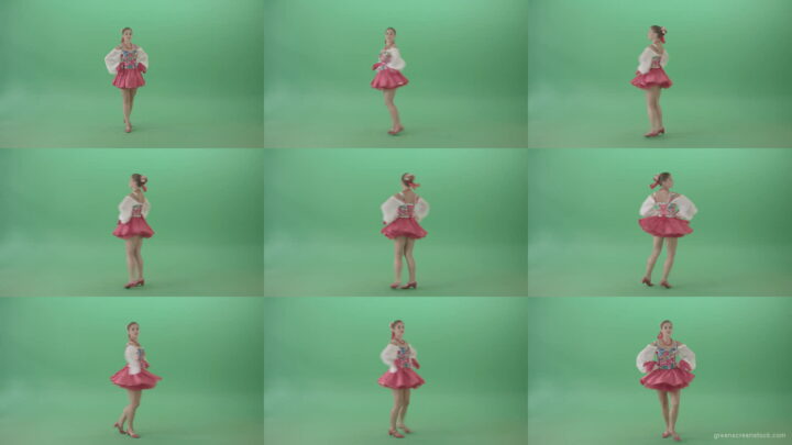 Ukrainian-Girl-spinning-in-dance-in-national-Ukraine-costume-isolated-on-Green-Screen-1920 Green Screen Stock