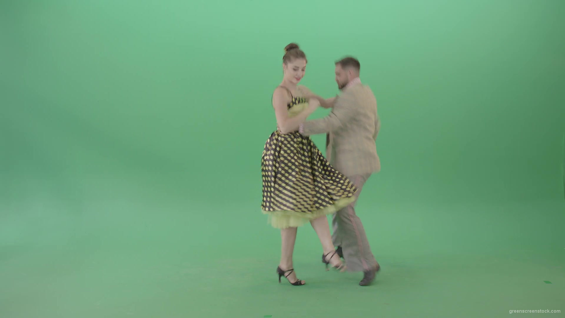 Amazing-couple-dance-Lindy-Hop-and-Rock-and-Roll-isolated-on-Green-Screen-4K-Video-Footage-1920_005 Green Screen Stock