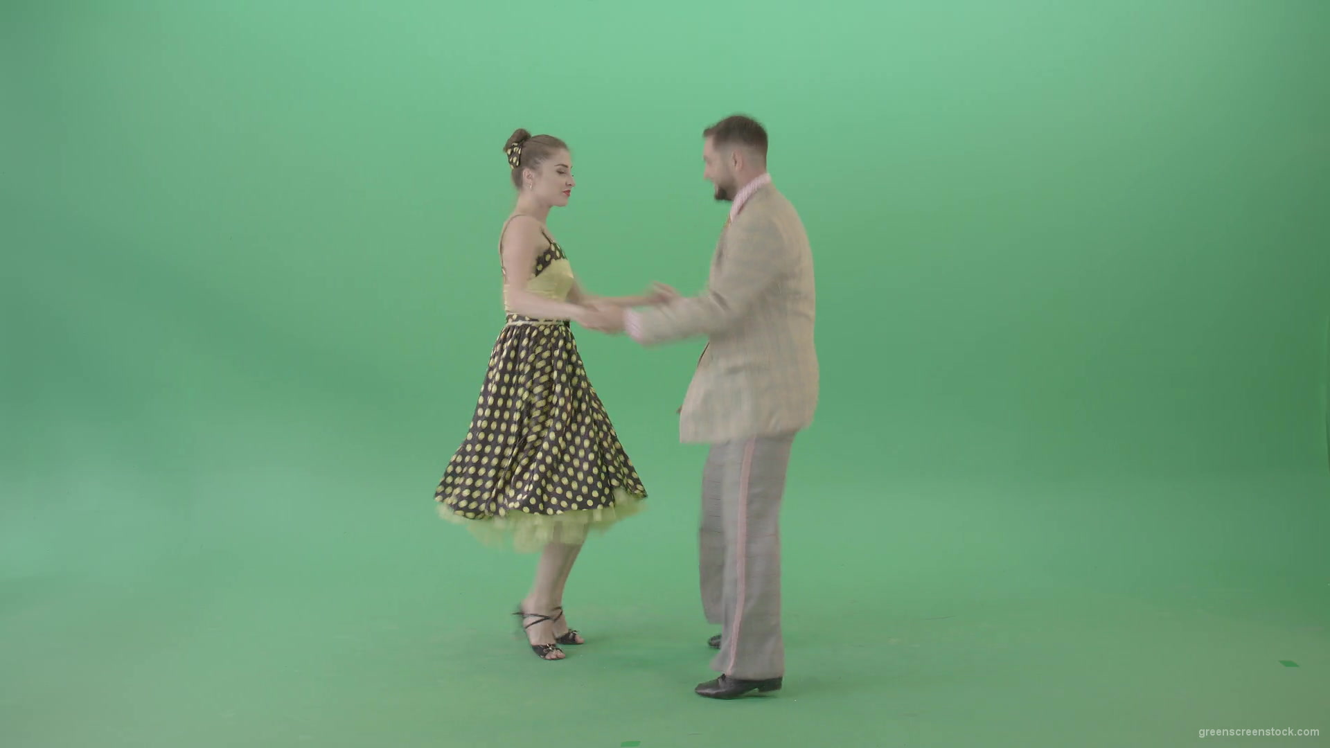 Amazing-couple-dance-Lindy-Hop-and-Rock-and-Roll-isolated-on-Green-Screen-4K-Video-Footage-1920_008 Green Screen Stock