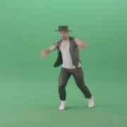 vj video background American-Man-with-beard-and-in-black-hat-dancing-Shuffle-isolated-on-Chroma-key-green-screen-4K-Video-Footage-1920_003