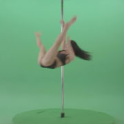 vj video background Artistic-gymnast-model-showing-strip-pole-dance-element-on-green-screen-4K-Video-Footage-1920_003