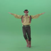 Balkan-Gipsy-Man-dancing-and-jump-isolated-on-green-screen-4K-30-fps-Video-Footage-1920_004 Green Screen Stock