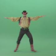 Balkan-Gipsy-Man-dancing-and-jump-isolated-on-green-screen-4K-30-fps-Video-Footage-1920_006 Green Screen Stock