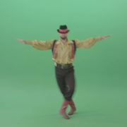 Balkan-Gipsy-Man-dancing-and-jump-isolated-on-green-screen-4K-30-fps-Video-Footage-1920_007 Green Screen Stock