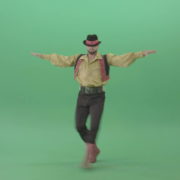 Balkan-Gipsy-Man-dancing-and-jump-isolated-on-green-screen-4K-30-fps-Video-Footage-1920_009 Green Screen Stock